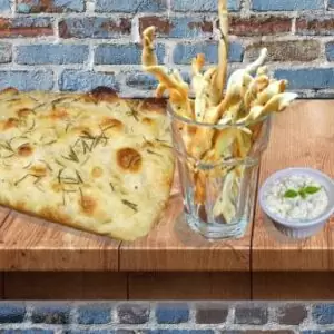 Combo Focaccia Grissini e Pasta de Ricota
